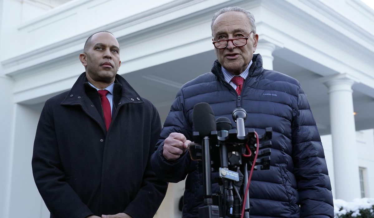 NextImg:Schumer, Jeffries lay out plans to push back against Trump, GOP