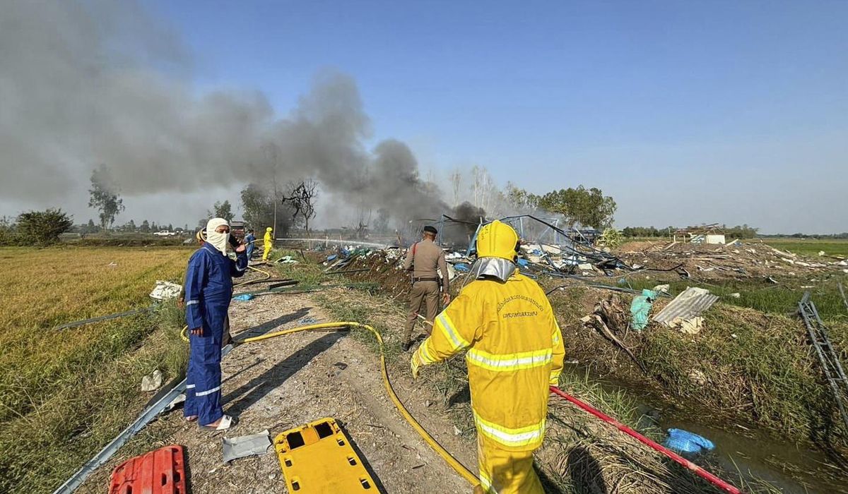 NextImg:Officials in Thailand say an explosion at a rural fireworks factory has killed at least 23 people