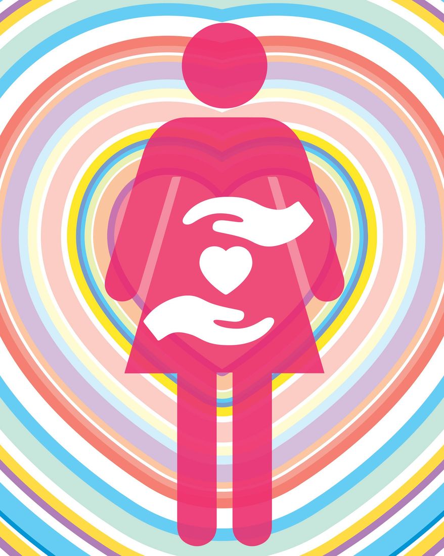 Pro-abortionists against pregnancy resource centers illustration by Linas Garsys / The Washington Times