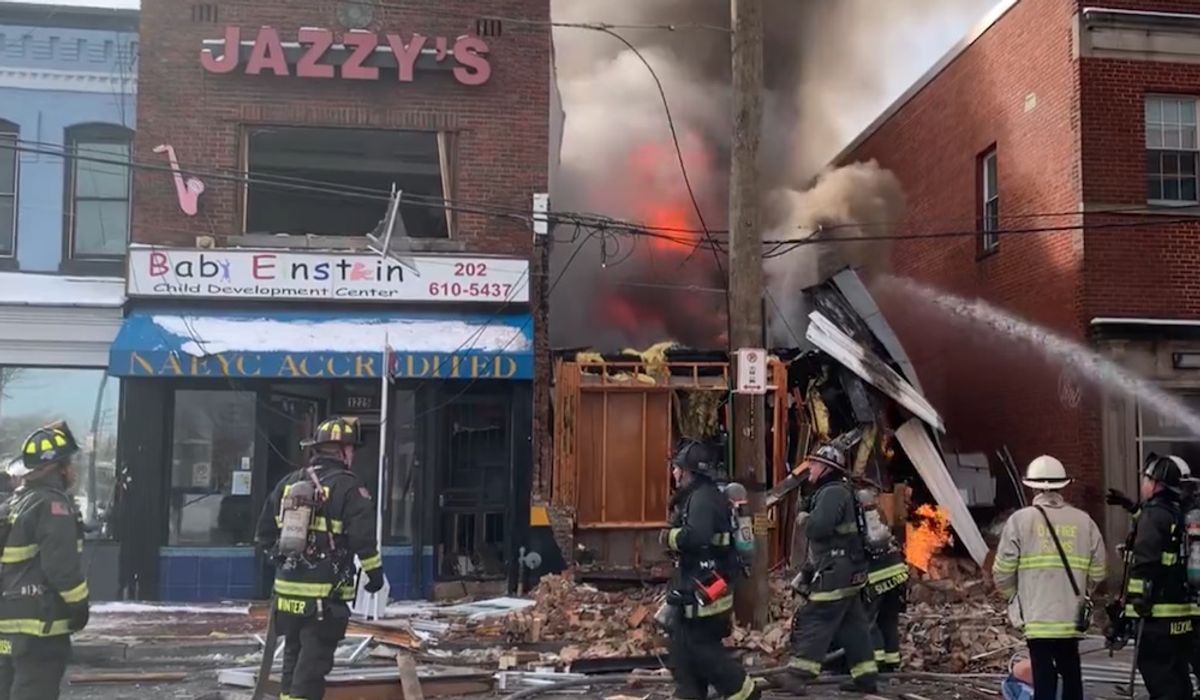 NextImg:Firefighters evacuate day care, minimart before blast levels building in Southeast D.C.
