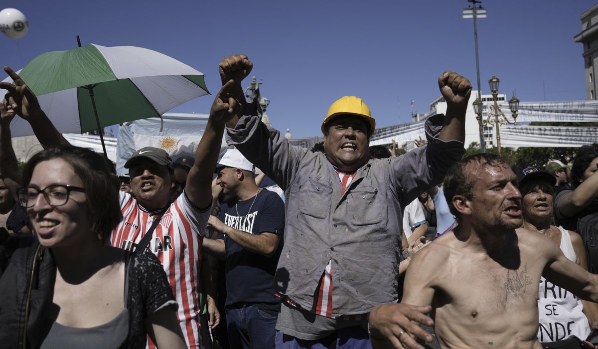 NextImg:Argentina’s Milei faces general strike at outset of his presidency, testing his resolve