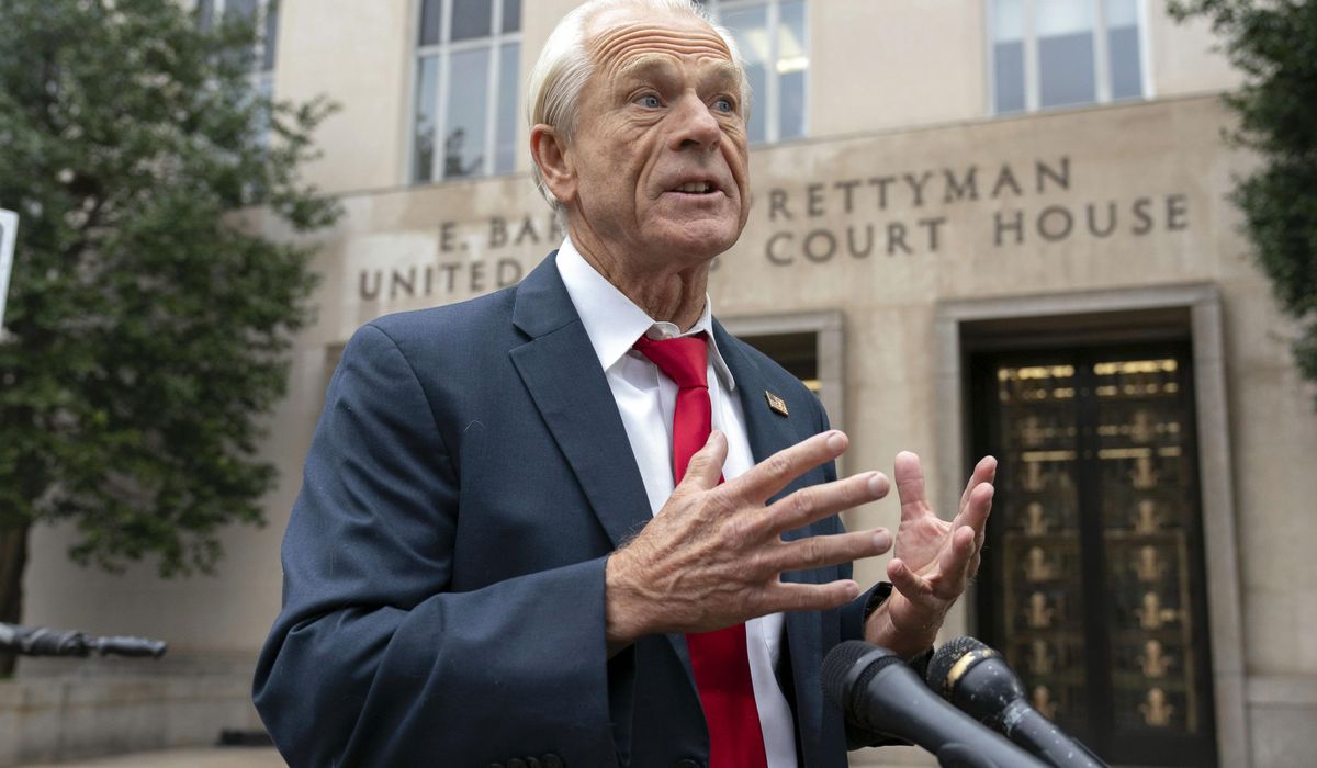 NextImg:Navarro calls foul on contempt of Congress charges, prison sentence