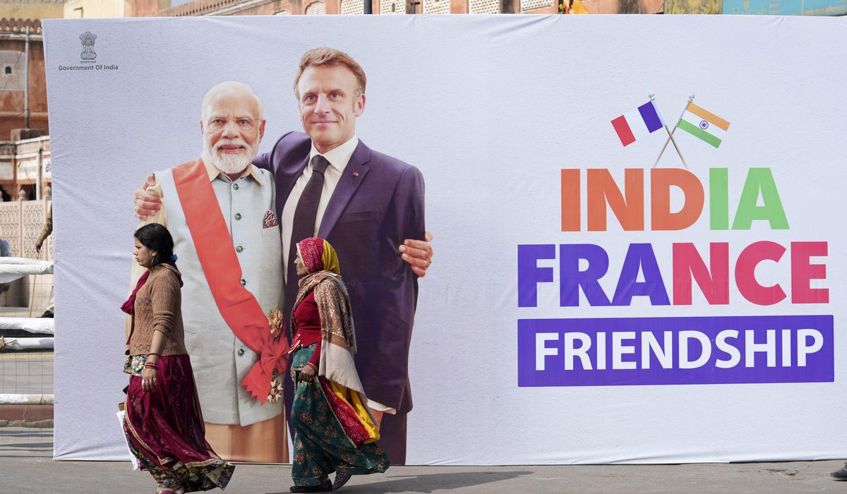 NextImg:French President Macron arrives in India, where he’ll be chief guest at National Day celebrations