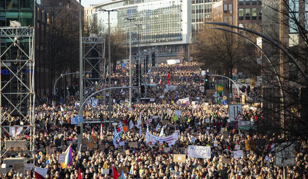 NextImg:The popularity of a far-right party produces counter-rallies across Germany