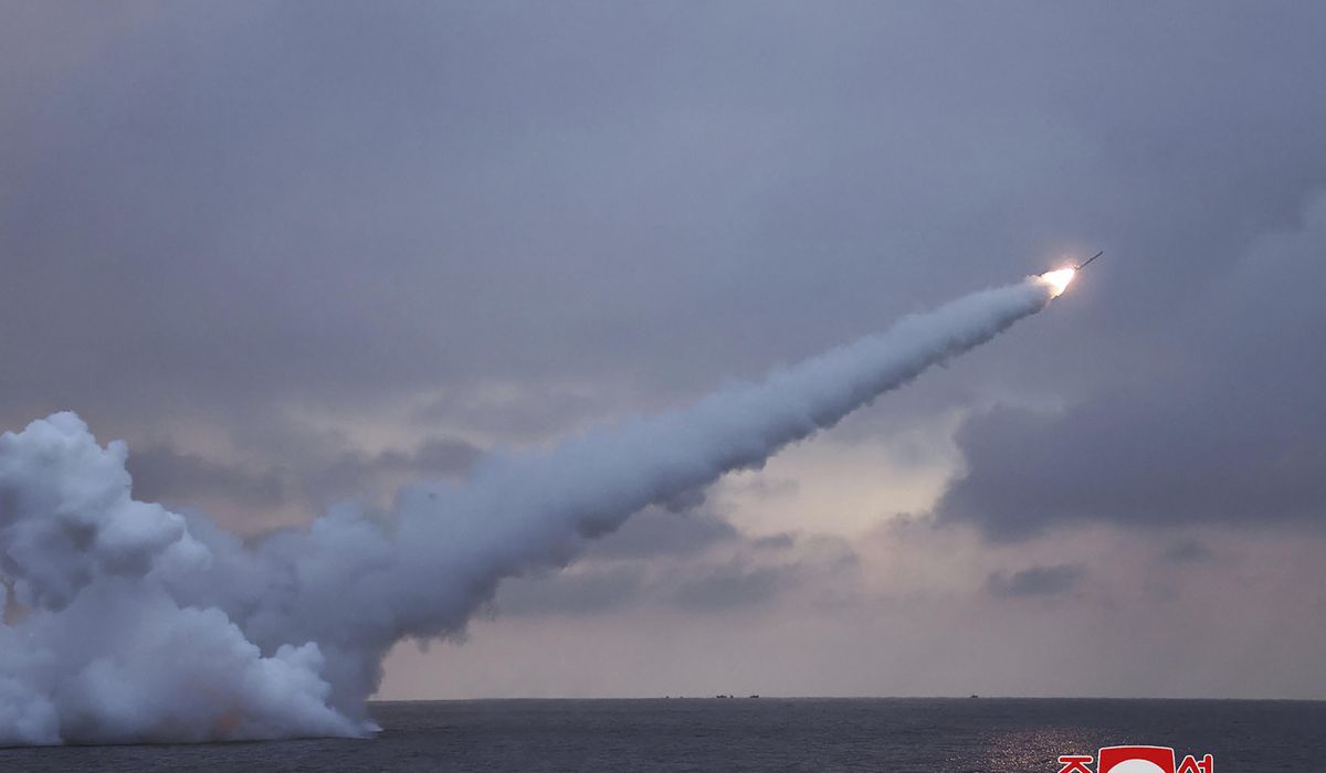 NextImg:Kim Jong-un supervises tests of cruise missiles designed to be fired from subs, North Korea says