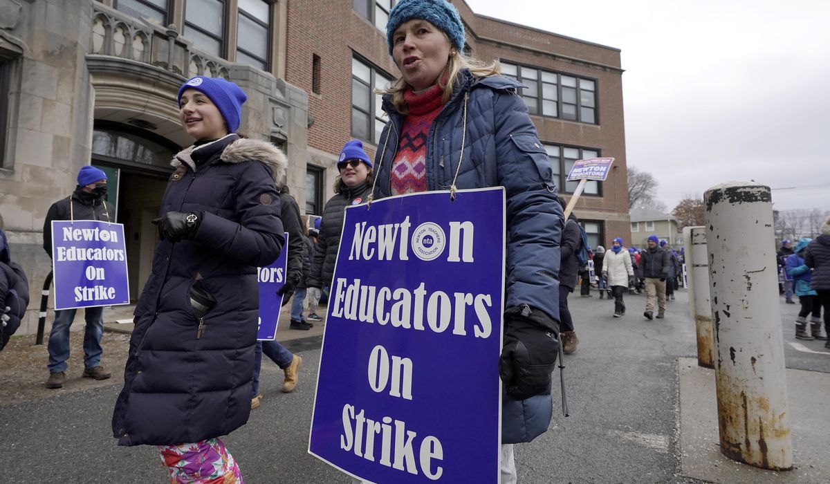 NextImg:Teachers strike in Boston suburb enters its eighth day, with tensions fraying
