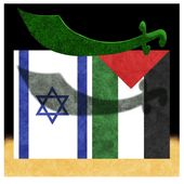 Isreal and Palestine two-state solution in Middle East illustration by Alexander Hunter/The Washington Times