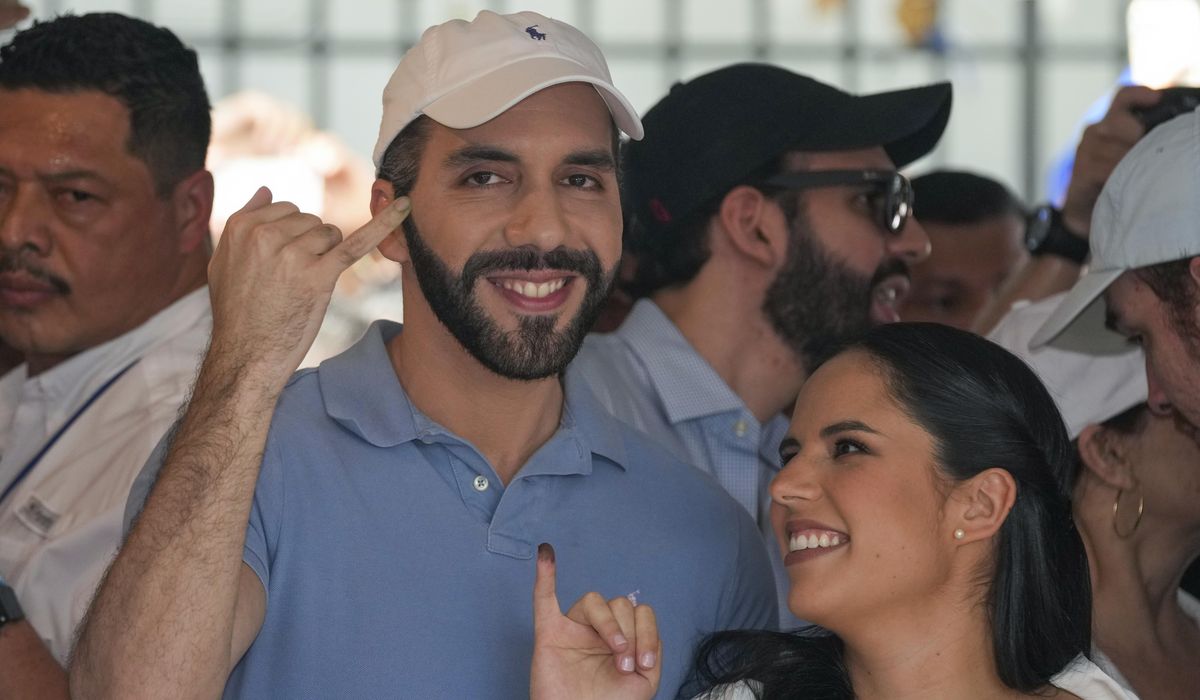 NextImg:El Salvador’s Nayib Bukele heads for reelection as president but troubled tally delays results