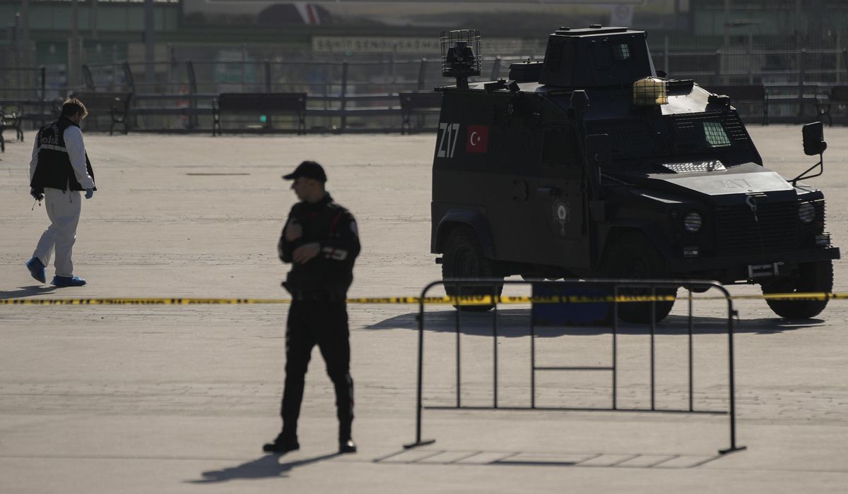 NextImg:17 people detained after attack at Istanbul election campaign event, official says