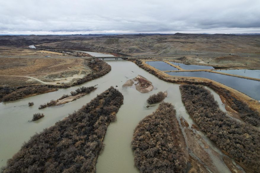 The Green River, a tributary of the Colorado River, flows on Thursday, Jan. 25, 2024, in Green River, Utah. (AP Photo/Brittany Peterson) **FILE**