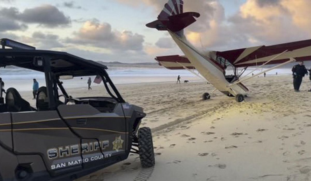 NextImg:Man charged with stealing small airplane that crashed on a California beach