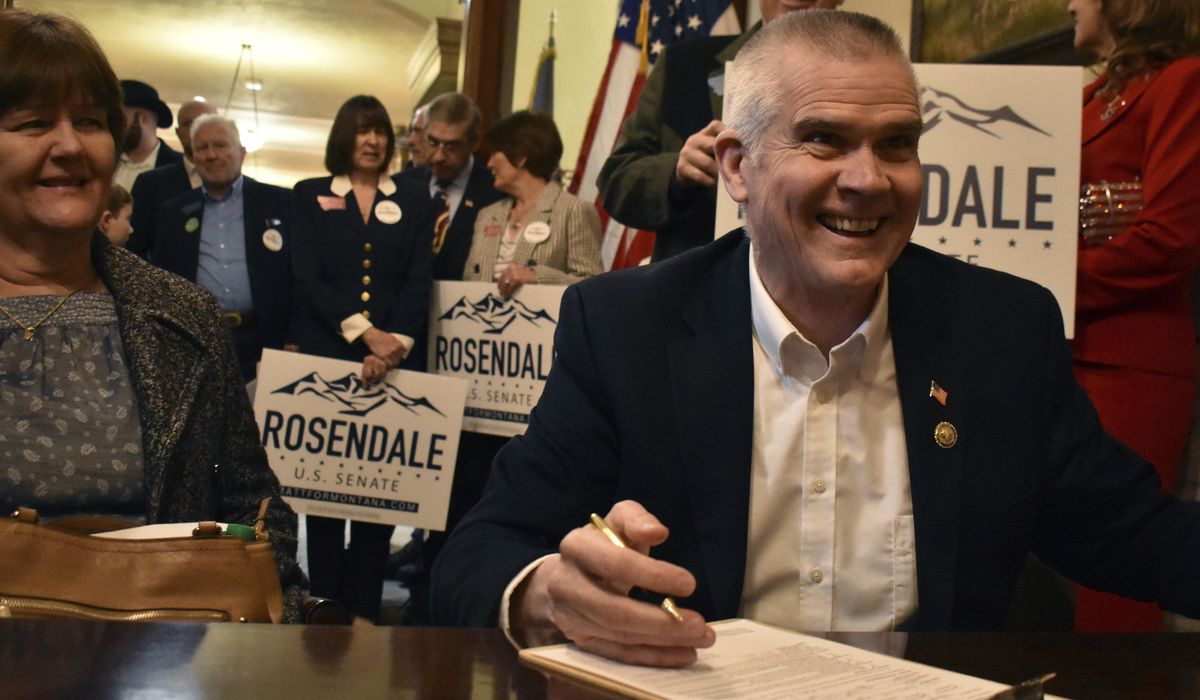 NextImg:Rosendale ends short-lived bid for Montana Senate
