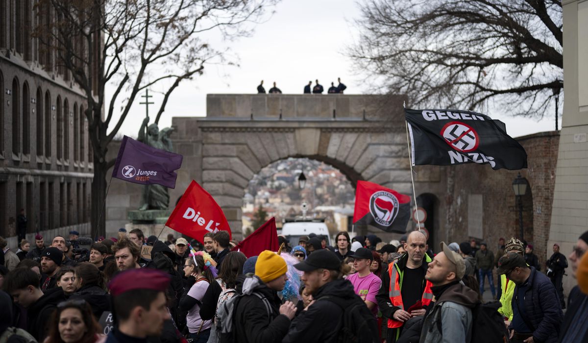 NextImg:Antifascists gather in Hungary to oppose annual far-right event as Italian activist remains jailed