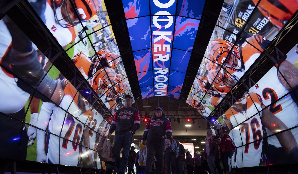 NextImg:Pricey Super Bowl: Some NFL fans pass on expensive tickets and just have ‘a good time’ in Vegas