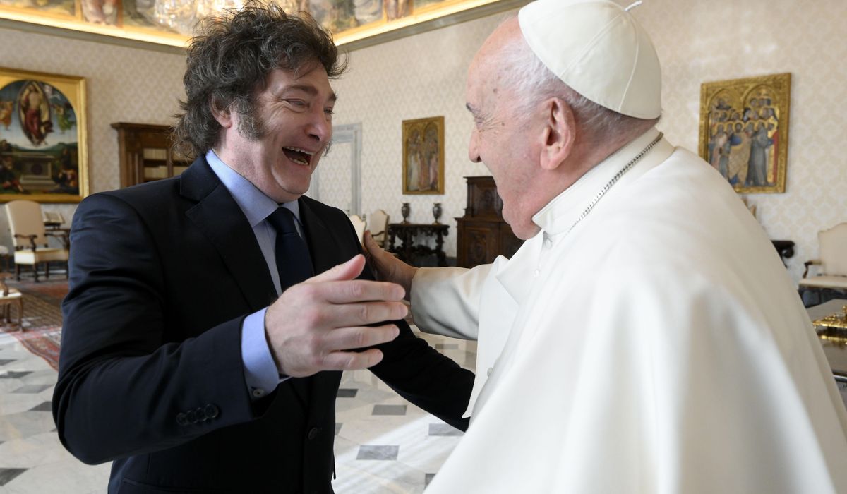 NextImg:After rough start, pope and Argentina’s Milei meet amid speculation Francis might finally go home