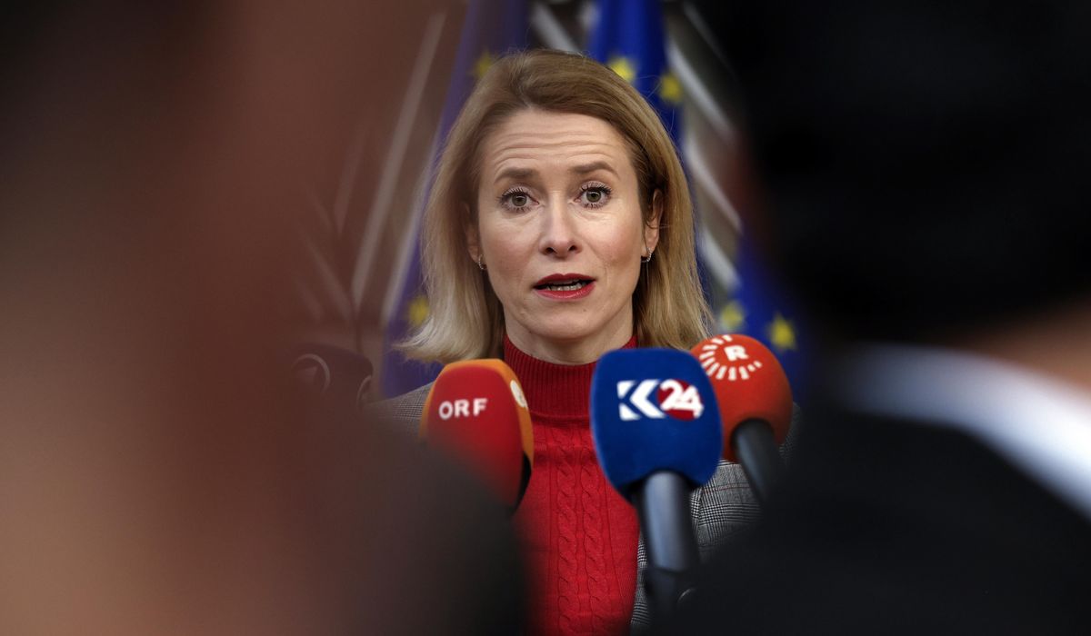 NextImg:Russia puts Estonian Prime Minister Kaja Kallas on a wanted list but doesn’t specify the charges