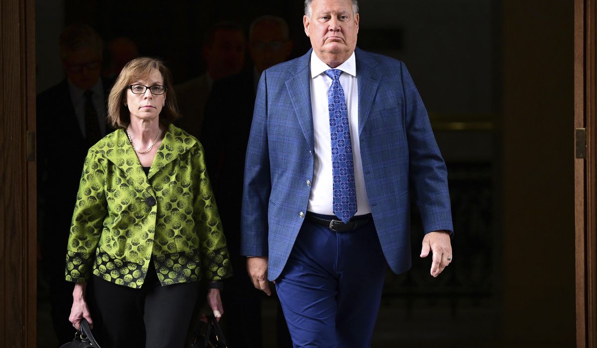 NextImg:Two fired utility execs, former top Ohio regulator plead not guilty in bribery scheme