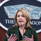 Deputy Secretary of Defense Kathleen Hicks speaks during a media briefing at the Pentagon, Thursday, Nov. 2, 2023, in Washington, on topics including artificial intelligence and the delay in the Senate on confirming military nominations. (AP Photo/Alex Brandon) ** FILE **