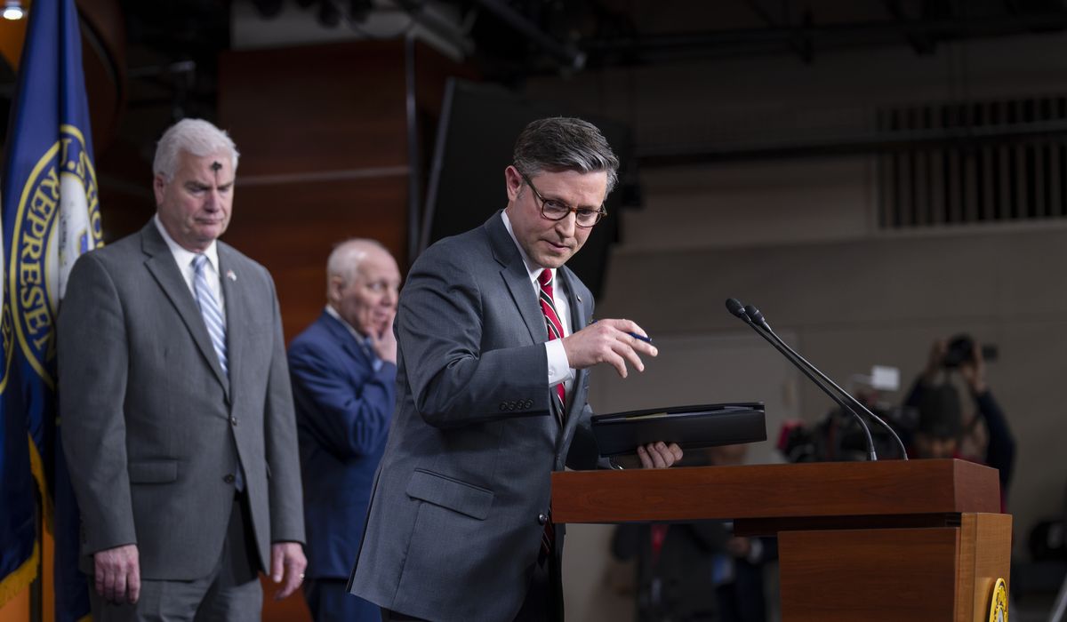 NextImg:House Freedom Caucus presses Speaker Johnson for spending update, threatens to back yearlong stopgap