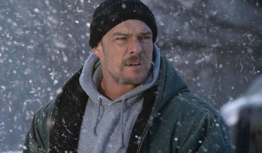 This image released by Lionsgate shows Alan Ritchson in a scene from "Ordinary Angels." (Allen Fraser/Lionsgate via AP)