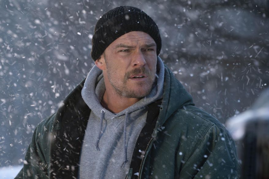 This image released by Lionsgate shows Alan Ritchson in a scene from "Ordinary Angels." (Allen Fraser/Lionsgate via AP)