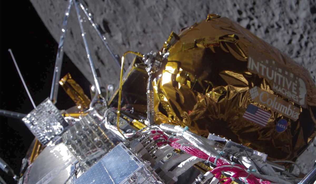 NextImg:Private moon lander touches down, but sending weak signal