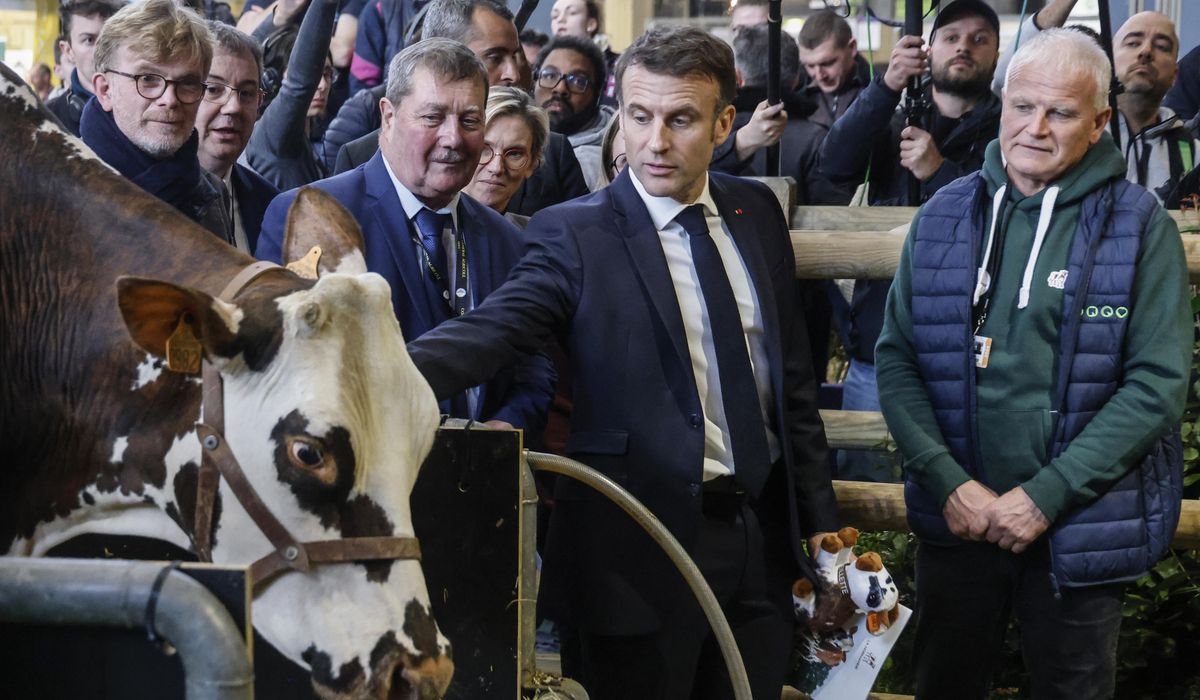 NextImg:Macron booed by French farmers who blame him for not doing enough to support agriculture