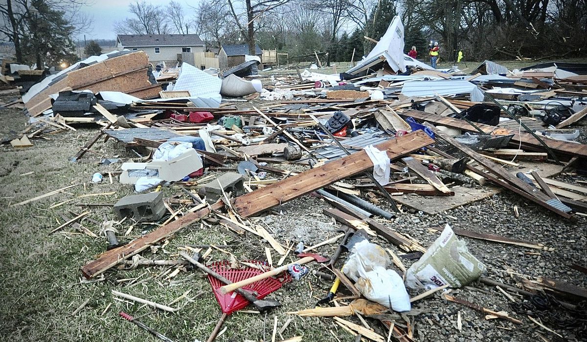 NextImg:A tornado outbreak in February? In the Great Lakes? Storms leave a trail of destruction