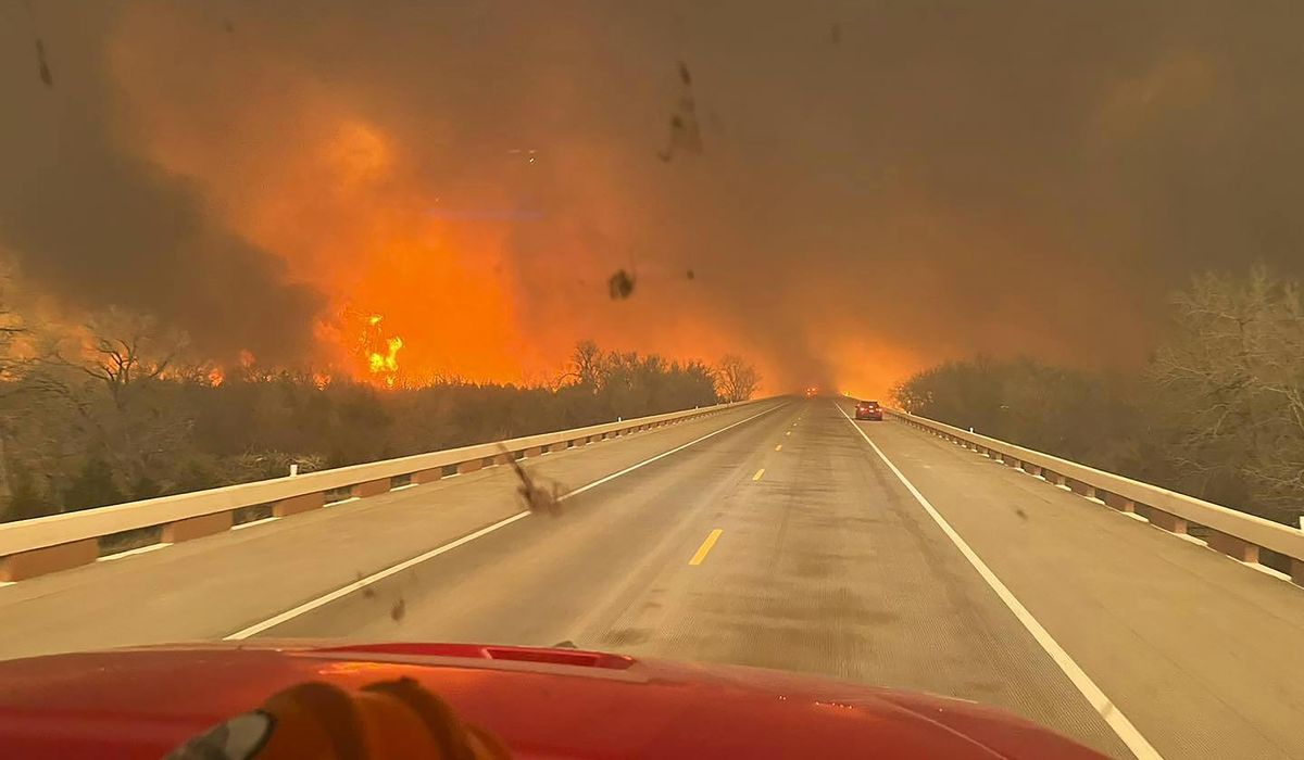 NextImg:Wildfire grows into one of largest in Texas history as flames menace multiple small towns