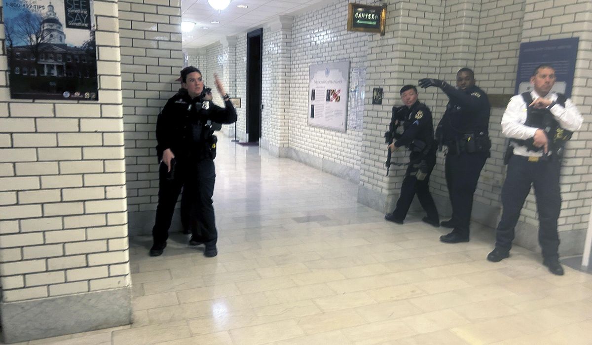 NextImg:Maryland State House locked down, armed officers responding