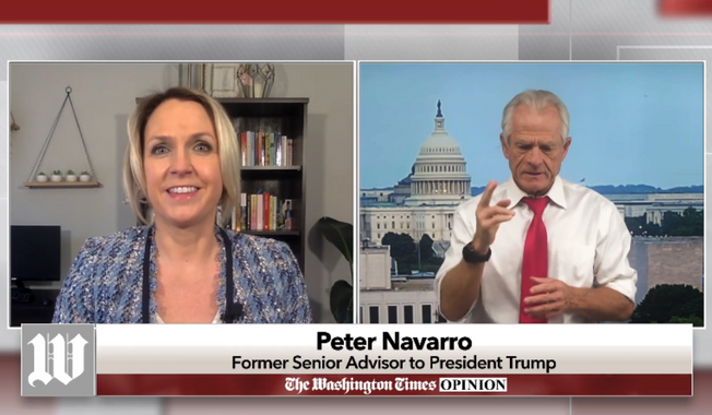 Peter Navarro, former White House senior advisor to Donald Trump, on this week’s episode of Politically Unstable with Kelly Sadler.