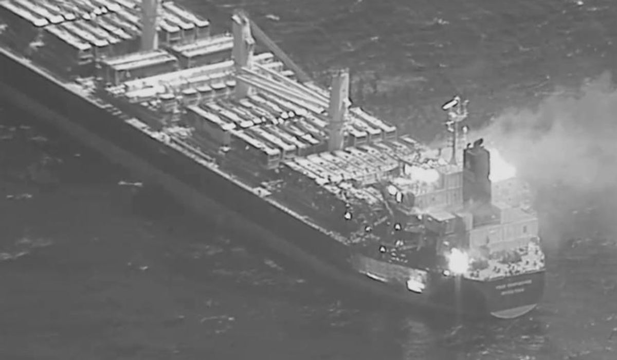 NextImg:U.S. shoots down more than two dozen Houthi drones in ‘large-scale’ attack in Red Sea