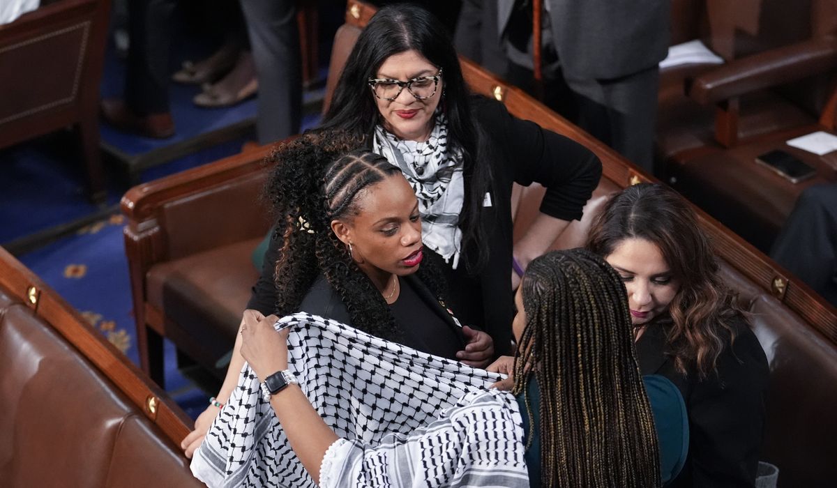 NextImg:Far-left ‘squad’ member rips Biden’s handling of Israel-Hamas war during SOTU