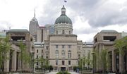 The Indiana Statehouse appears on May 5, 2017, in Indianapolis. (AP Photo/Michael Conroy, File)