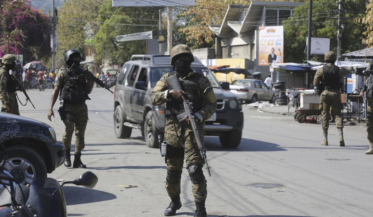 NextImg:U.S. forces fly in to beef up security at embassy in Haiti and evacuate nonessential personnel