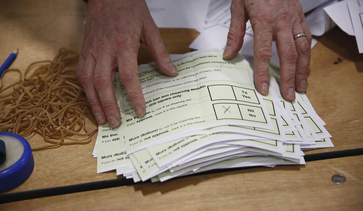 NextImg:Irish prime minister concedes defeat in vote over constitutional amendments about family and women