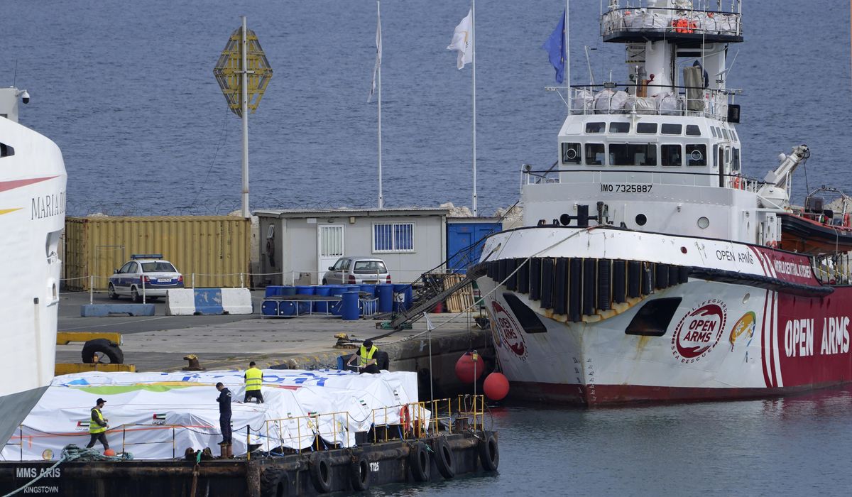 NextImg:An effort to get aid to Gaza by sea is moving ahead. But the first ship is still waiting in Cyprus