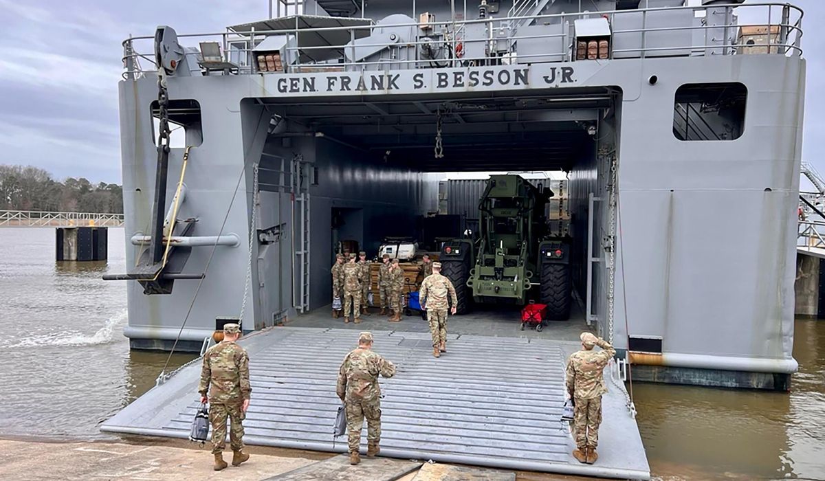 NextImg:U.S. ship with equipment for building a pier is on its way to Gaza as part of a plan to ramp up aid