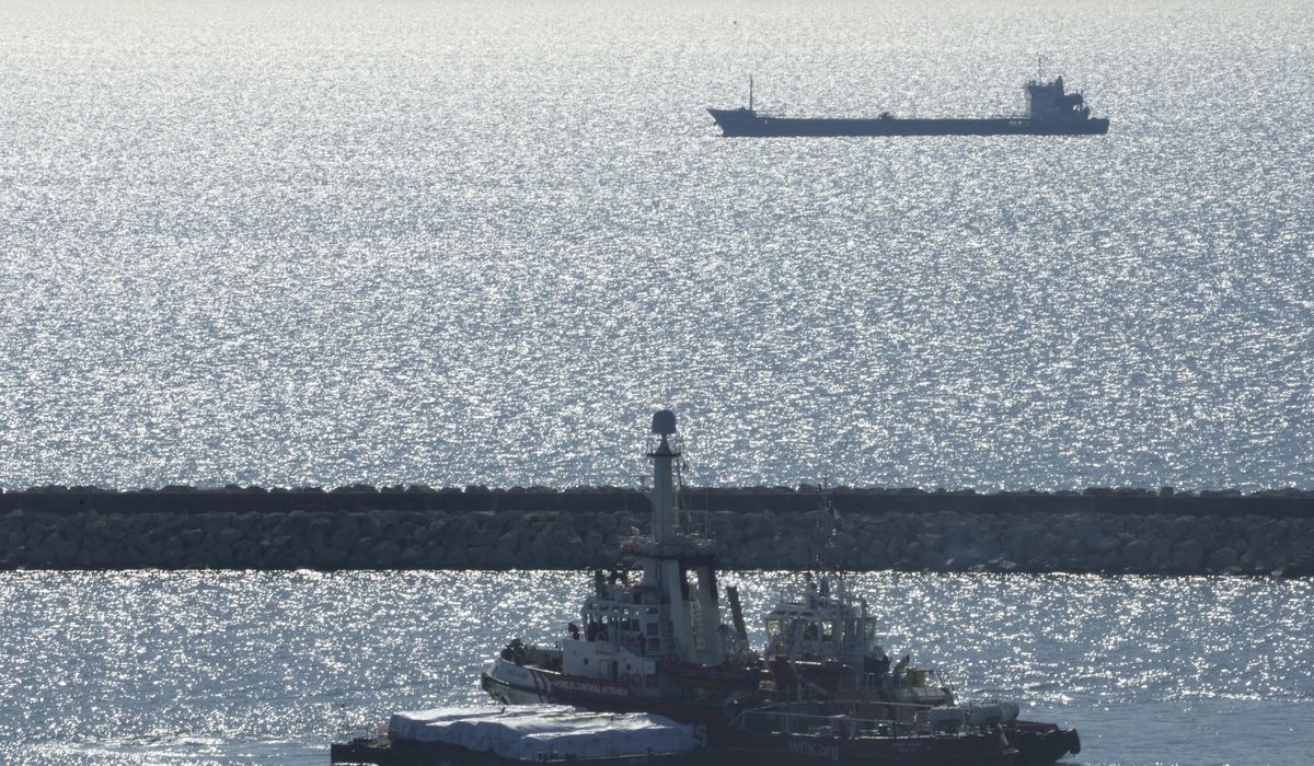 NextImg:Aid ship sets sail to Gaza where hundreds of thousands face starvation 5 months into war