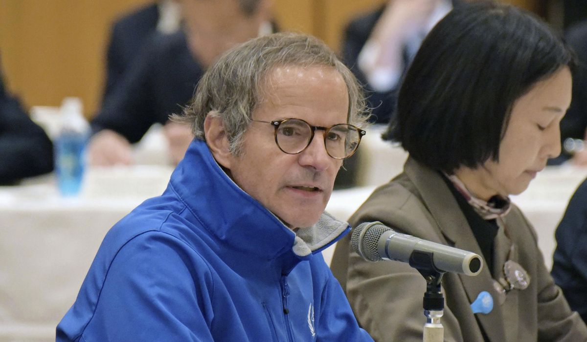 NextImg:IAEA chief reassures residents that treated wastewater discharge at Fukushima nuclear plant is safe