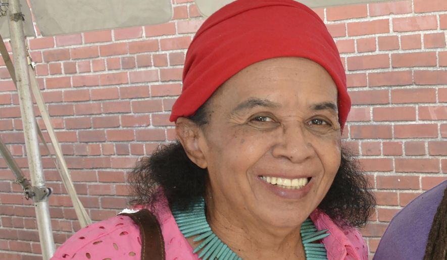 This photo provided by Deborah Menkart shows Dorie Ladner at the African American Civil War Memorial Museum, May 16, 2015, in Washington. Ladner, a longtime fighter for freedom and equality in her home state of Mississippi with contributions to the NAACP, the Student Nonviolent Coordinating Committee and voter registration drives, has died, her family confirmed. “My beloved sister, Dorie Ladner, died peacefully on Monday, March 11, 2024,” her younger sister, Joyce Ladner, wrote on Facebook. (Deborah Menkart via AP)