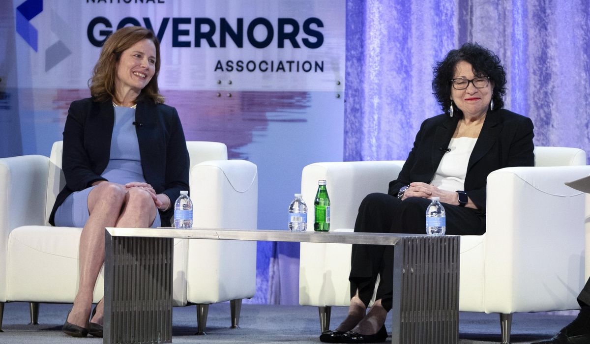 NextImg:Supreme Court Justices Barrett and Sotomayor, ideological opposites, unite to promote civility