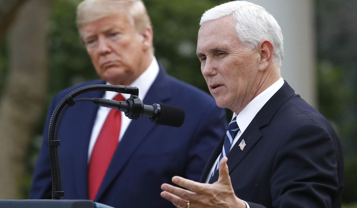 NextImg:Trump on Pence not endorsing him: ‘I couldn’t care less’