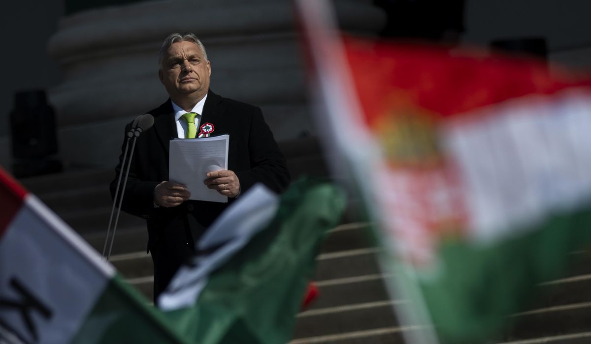 NextImg:Hungary’s Orban rails against the EU and ‘the Western world’ in a speech on a national holiday