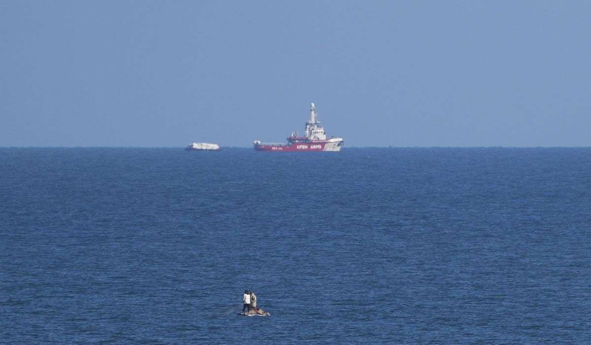 NextImg:The first ship to use a new sea route approaches Gaza with 200 tons of aid