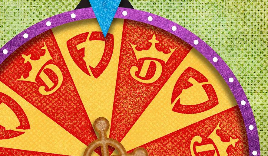 DraftKings and FanDuel: Fantasy sports industry illustration by Greg Groesch / The Washington Times