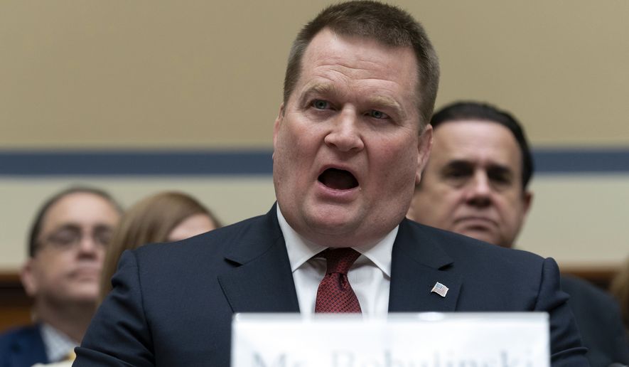 Tony Bobulinski testifies before the House Oversight and Accountability Committee on Capitol Hill in Washington, Wednesday, March 20, 2024. (AP Photo/Jose Luis Magana)