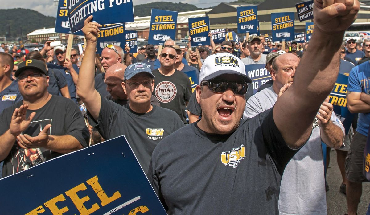 NextImg:Biden’s policy turns help secure steelworkers union endorsement