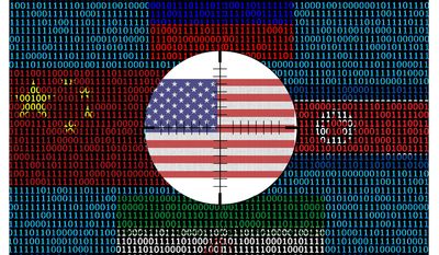 Iran, Russia, North Korea and China targeting America&#x27;s cyberspace illustration by Alexander Hunter/The Washington Times