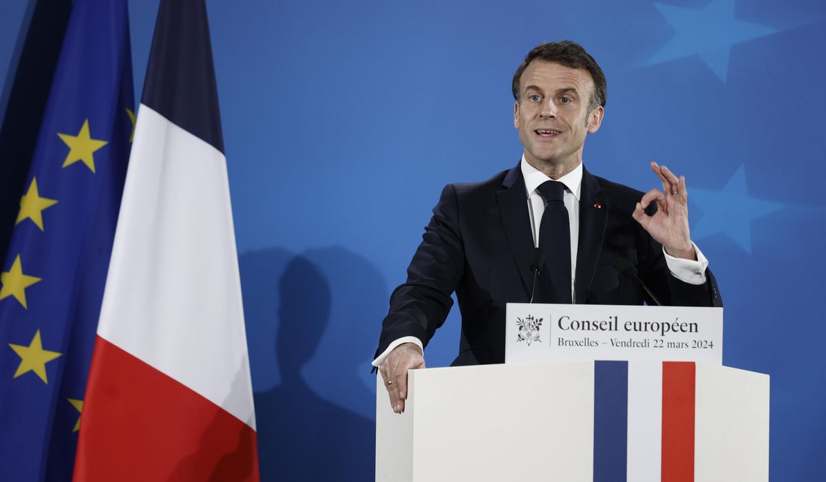 NextImg:French President Macron regrets the Senate’s vote to reject the EU-Canada trade deal